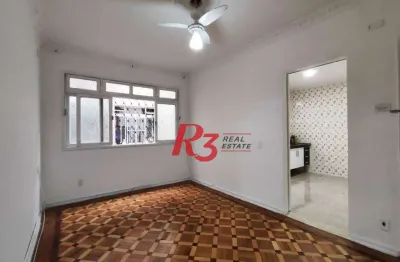 Apartamento com 2 dormitórios à venda, 70 m² por r$ 300.000,00 - marapé - santos/sp