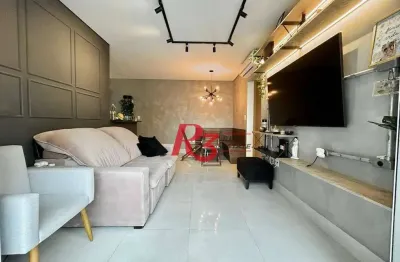 Apartamento com 2 dormitórios à venda, 86 m² por r$ 1.101.800,00 - aparecida - santos/sp