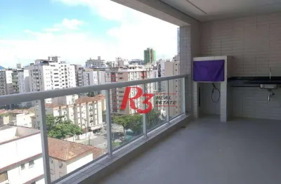Apartamento com 2 dormitórios à venda, 99 m² por r$ 1.520.000,00 - aparecida - santos/sp