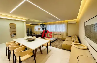 Apartamento à venda, 149 m² por r$ 2.100.000,00 - boqueirão - santos/sp