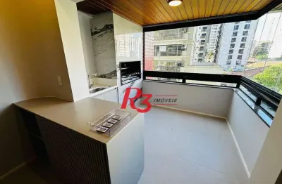 Apartamento com 4 dormitórios à venda, 283 m² por r$ 3.200.000,00 - boqueirão - santos/sp