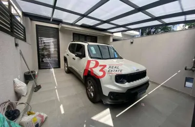 Sobrado à venda, 123 m² por r$ 1.800.000,00 - boqueirão - santos/sp