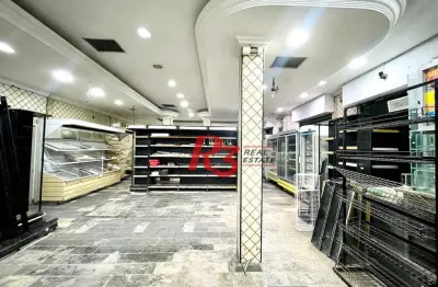 Loja para alugar, 300 m² por r$ 20.000,00/mês - macuco - santos/sp