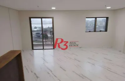 Conjunto para alugar, 53 m² por r$ 2.500,00/mês - valongo - santos/sp