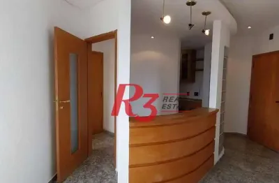 Sala à venda, 55 m² por r$ 375.000,00 - campo grande - santos/sp