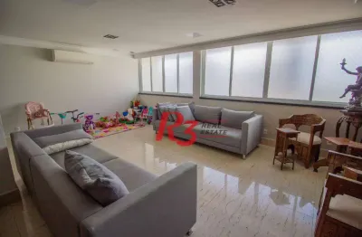 Cobertura à venda, 463 m² por r$ 3.000.000,00 - boqueirão - santos/sp