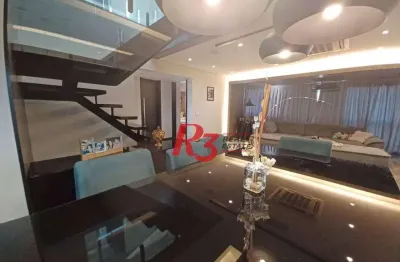 Cobertura com 4 dormitórios à venda, 177 m² por r$ 2.198.000,00 - josé menino - santos/sp