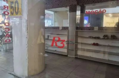 Loja para alugar, 33 m² por r$ 6.000,00/mês - gonzaga - santos/sp