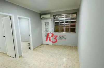 Apartamento à venda, 71 m² por r$ 295.000,00 - macuco - santos/sp