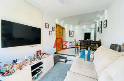 Apartamento com 3 dormitórios à venda, 95 m² por r$ 905.000,00 - ponta da praia - santos/sp