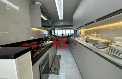 Apartamento com 2 dormitórios à venda, 140 m² por r$ 2.150.000,00 - josé menino - santos/sp