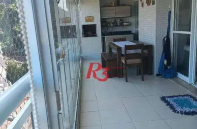 Apartamento à venda, 131 m² por r$ 1.173.000,00 - marapé - santos/sp