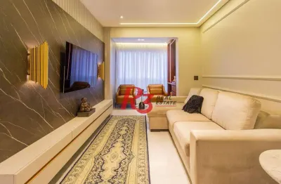 Apartamento à venda, 80 m² por r$ 1.300.000,00 - boqueirão - santos/sp