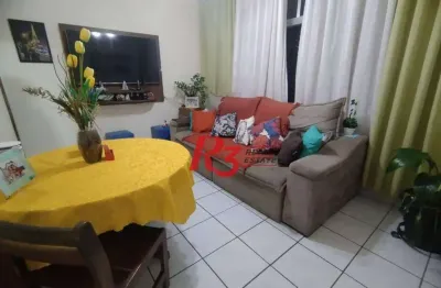 Apartamento com 2 dormitórios à venda, 94 m² por r$ 340.000,00 - marapé - santos/sp