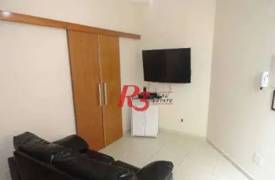 Apartamento com 2 dormitórios à venda, 56 m² por r$ 270.000,00 - marapé - santos/sp