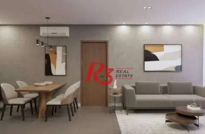 Apartamento com 1 dormitório para alugar, 66 m² por R$ 7.000,02/mês - Vila Rica - Santos/SP