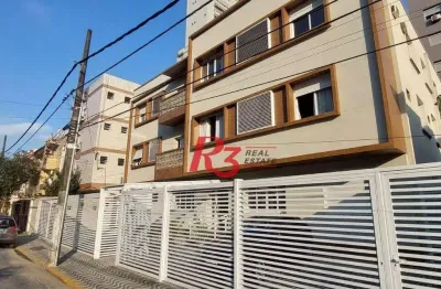 Apartamento com 2 dormitórios à venda, 78 m² por r$ 500.000,00 - boqueirão - santos/sp