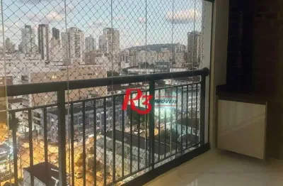 Apartamento para alugar, 84 m² por r$ 6.000,00/mês - marapé - santos/sp
