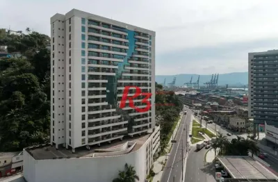 Sala à venda, 43 m² por r$ 370.000,00 - valongo - santos/sp