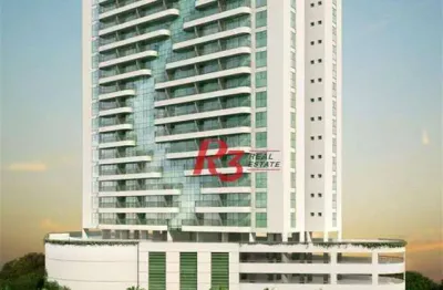 Sala à venda, 53 m² por r$ 385.000,00 - valongo - santos/sp