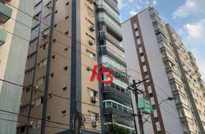 Apartamento com 3 dormitórios, 121 m² - venda por r$ 1.450.000,00 ou aluguel por r$ 6.200,00/mês - embaré - santos/sp