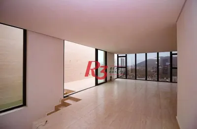 Cobertura à venda, 160 m² por r$ 2.900.000,00 - josé menino - santos/sp