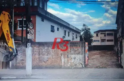 Terreno à venda, 500 m² por r$ 1.590.000,00 - vila matias - santos/sp