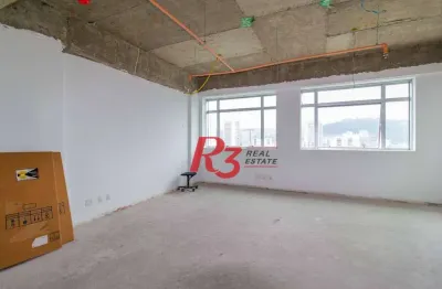 Sala para alugar, 41 m² por r$ 3.000,00/mês - vila matias - santos/sp