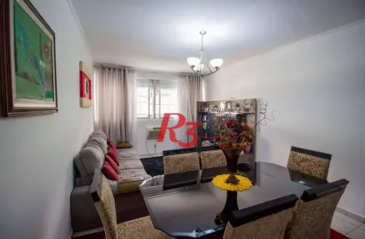 Apartamento com 2 dormitórios à venda, 98 m² por r$ 510.000,00 - gonzaga - santos/sp
