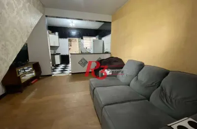 Casa com 3 dormitórios à venda, 100 m² por r$ 280.000,00 - rádio club - santos/sp