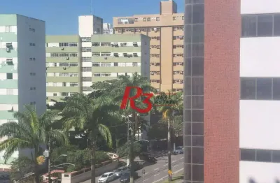 Sala para alugar, 57 m² por r$ 3.200,00/mês - vila matias - santos/sp