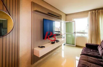 Apartamento com 2 dormitórios à venda, 74 m² por r$ 780.000,00 - vila matias - santos/sp