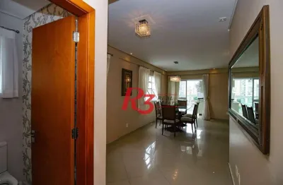 Apartamento à venda, 127 m² por r$ 1.120.000,00 - pompéia - santos/sp