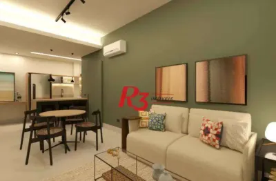 Apartamento à venda, 60 m² por r$ 480.000,00 - boqueirão - santos/sp