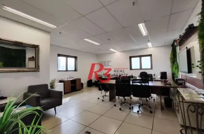 Sala à venda, 92 m² por r$ 340.500,00 - valongo - santos/sp