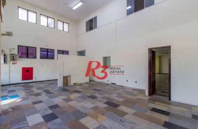 Loja para alugar, 380 m² por r$ 20.000,00/mês - aparecida - santos/sp