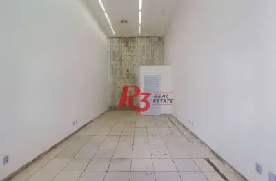 Loja para alugar, 40 m² por r$ 5.000,00/mês - centro - santos/sp
