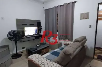 Sobrado com 3 dormitórios à venda, 100 m² por r$ 300.000,00 - rádio club - santos/sp