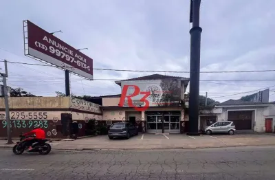 Galpão para alugar, 1700 m² por r$ 40.000,00/mês - chico de paula - santos/sp