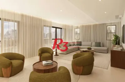 Apartamento com 4 dormitórios à venda, 220 m² por r$ 3.090.000,00 - boqueirão - santos/sp