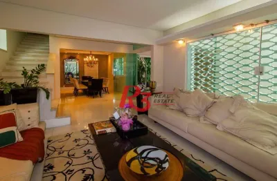 Sobrado para alugar, 320 m² por r$ 16.902,00/mês - gonzaga - santos/sp