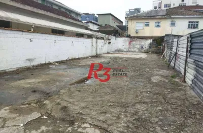 Terreno, 332 m² - venda por r$ 1.250.000,00 ou aluguel por r$ 4.500,01/mês - campo grande - santos/sp