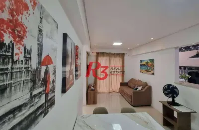 Oportunidade à venda no josé menino! porteira fechada, 2 quartos,sacada vista livre,  1 vaga, lazer com piscina e academia, andar alto, portaria 24h!