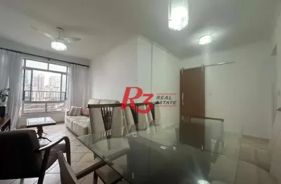 Apartamento com 2 dormitórios à venda, 120 m² por r$ 670.000,00 - gonzaga - santos/sp