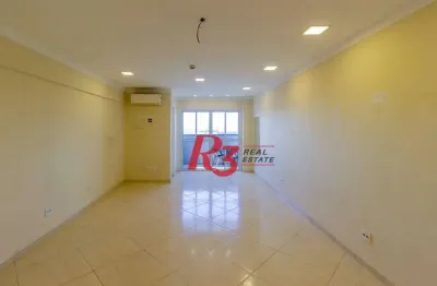 Sala para alugar, 43 m² por r$ 3.500,00/mês - encruzilhada - santos/sp