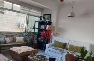 Apartamento à venda, 82 m² por r$ 345.000,00 - josé menino - santos/sp