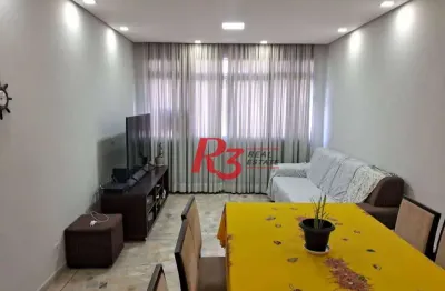 Apartamento com 2 dormitórios à venda, 82 m² por r$ 450.000,00 - embaré - santos/sp