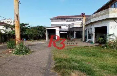 Terreno à venda, 963 m² por r$ 9.900.000,00 - boqueirão - santos/sp