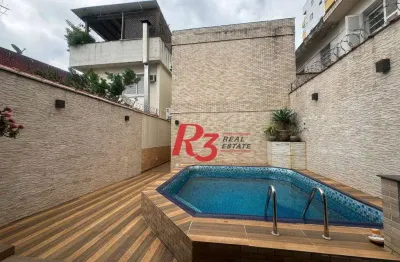 Casa com 4 dormitórios à venda, 170 m² por r$ 1.395.000,00 - campo grande - santos/sp