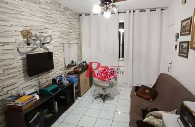 Apartamento com 2 dormitórios à venda, 70 m² por r$ 450.000,00 - boqueirão - santos/sp
